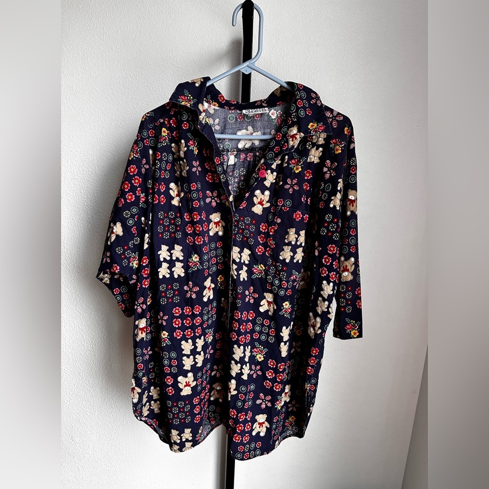 Shaker sport vintage button down shirt 3/4X
